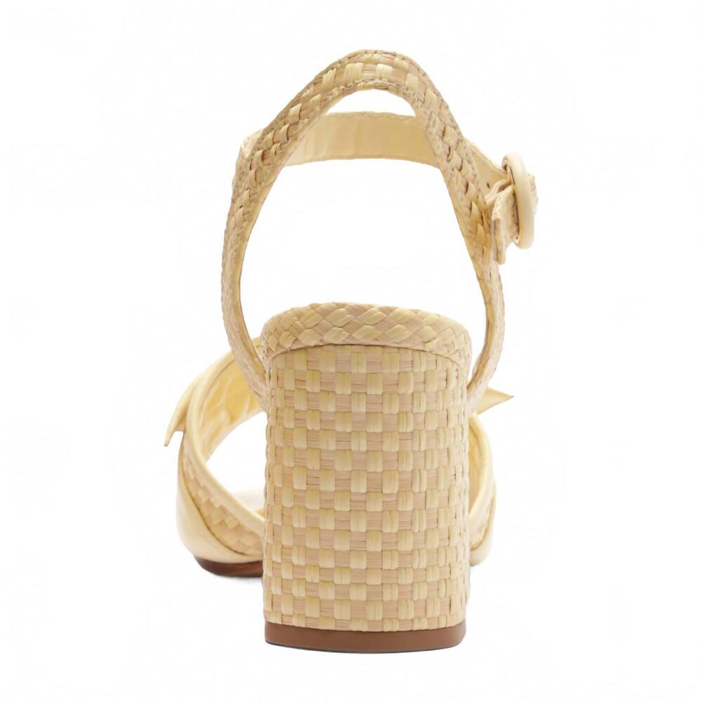 NEW ALEXANDRE BIRMAN women's maxi clarita padded rafia 75 sandals in creamy - Picture 5 of 7